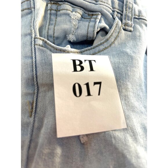 GoGo Star Kids Girls Distressed Raw Hem Jeans Light Wash Size 10 - Picture 9 of 9